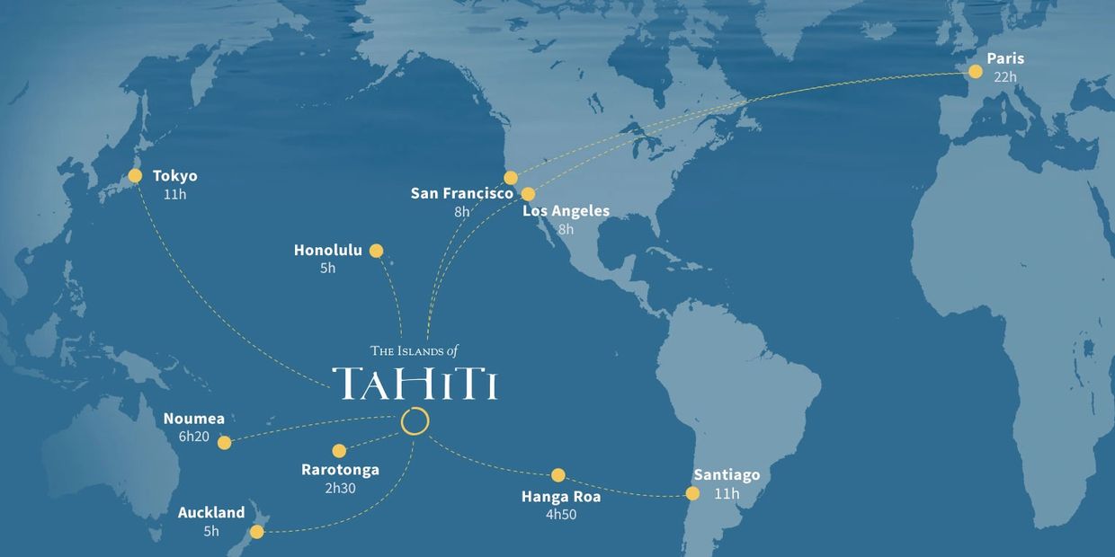 Flying to Tahiti